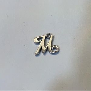 Script M James Avery Charm